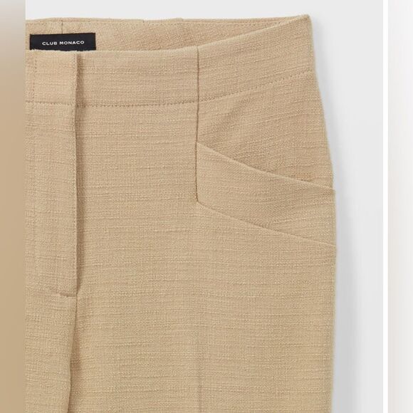 Nwt Club Monaco Textured Slim Trousers size 4 - Picture 5 of 5